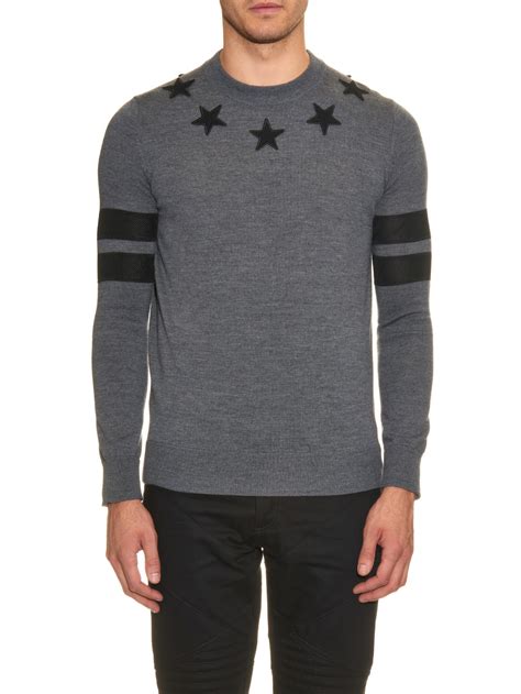 givenchy star knit sweater|givenchy sweaters for men.